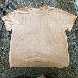 Lululemon train to be pink short sleeve shirt